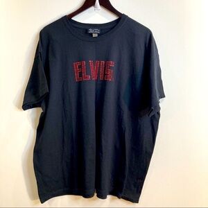 KUN Sz  2X Elvis Presley Rhinestone Short Sleeve T-shirt Tee